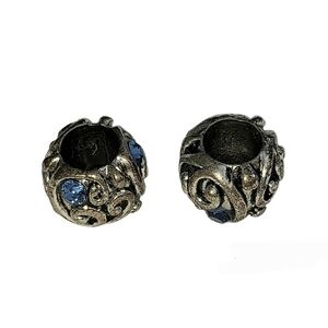 KAYS JEWELRY CHARMED MEMORIES BARREL CHARMS WITH TURQUOISE GEMSTONES - 2…